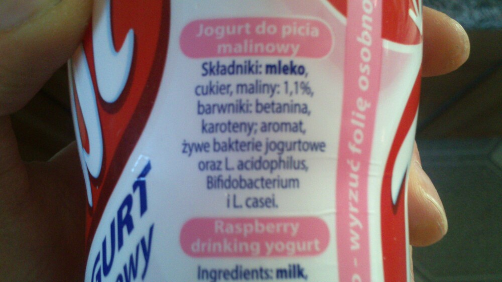 Jogurt malinowy Twist Bakoma 