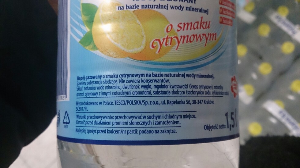 Woda Polanicka o smaku cytrynowym 