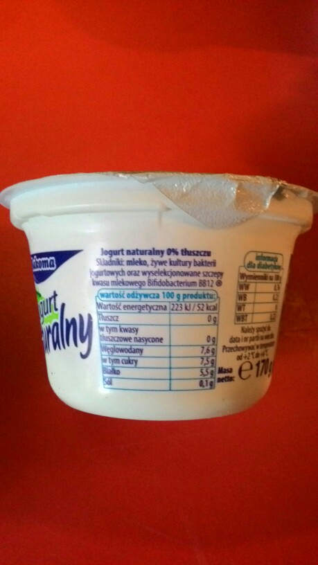 Bakoma - jogurt naturalny 0% 