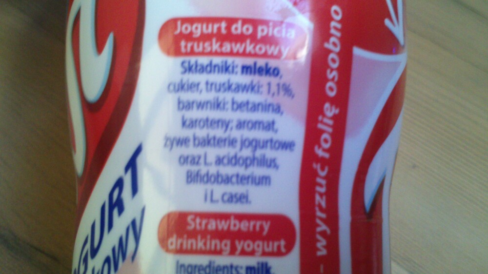 Jogurt truskawkowy Twist Bakoma 