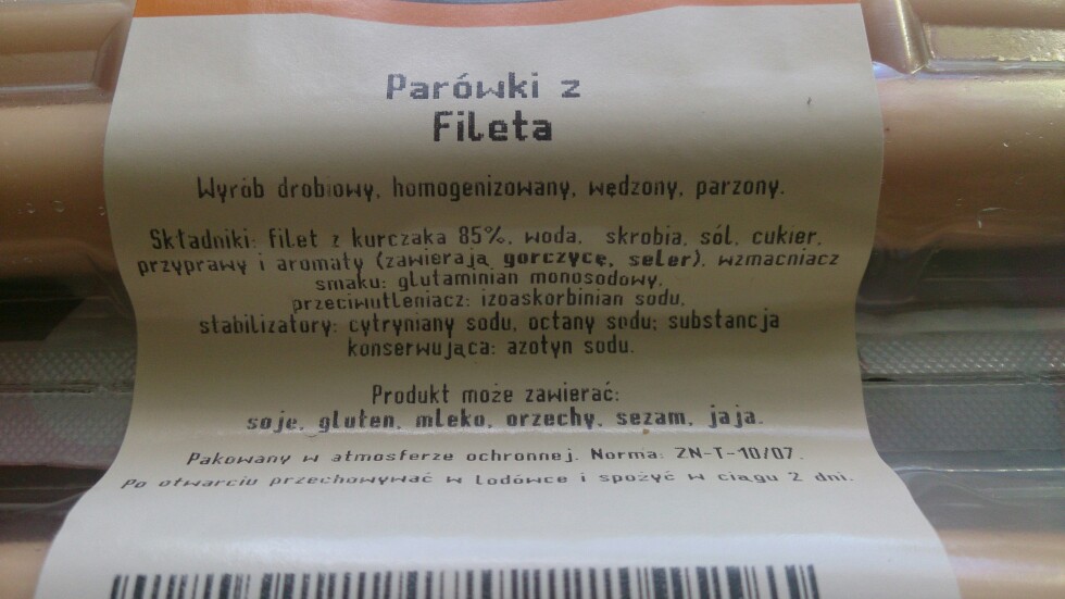Parówki z fileta Tarczyński 