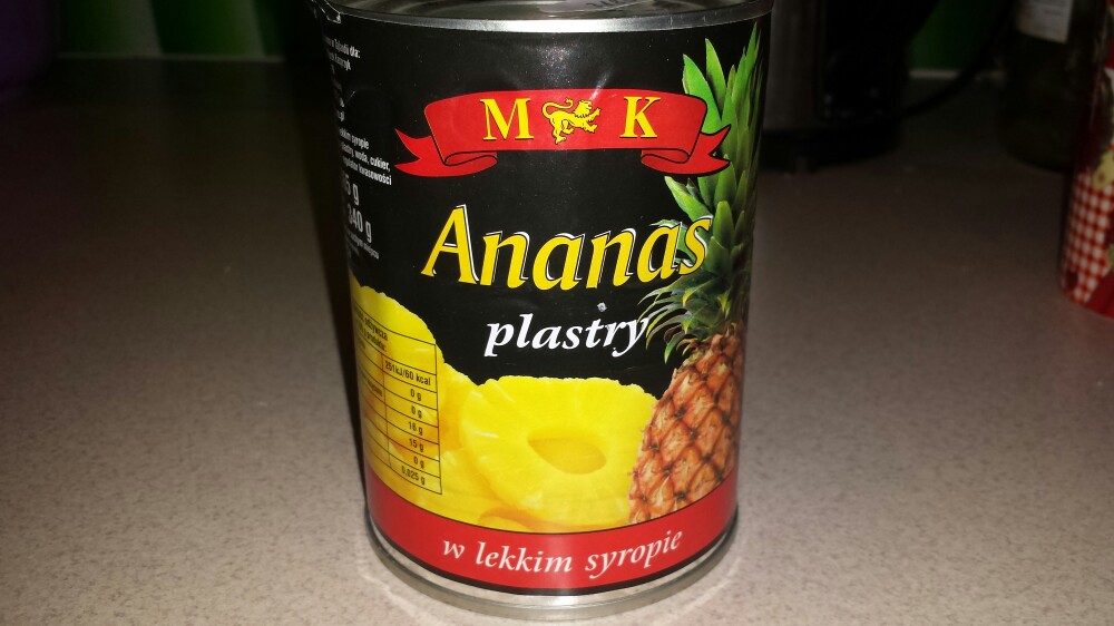 Ananas plastry MK 