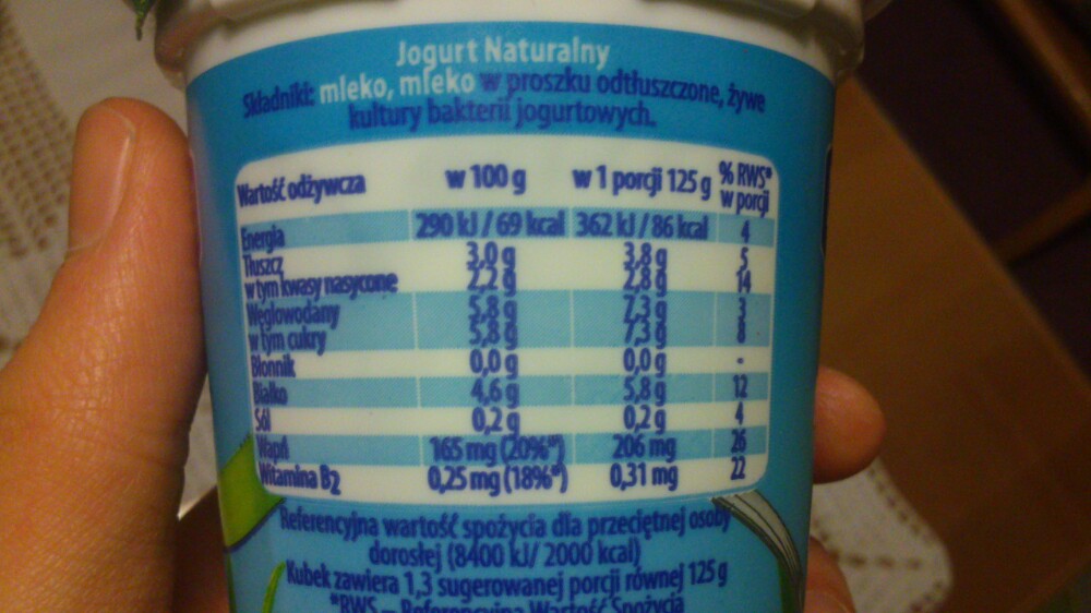 Jogurt naturalny Danone 