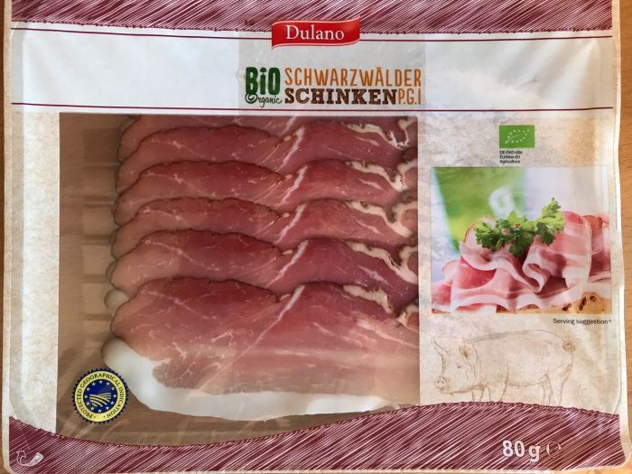 Bio Organic Schwarzwalder Schinken P.G.I. Dulano lidl