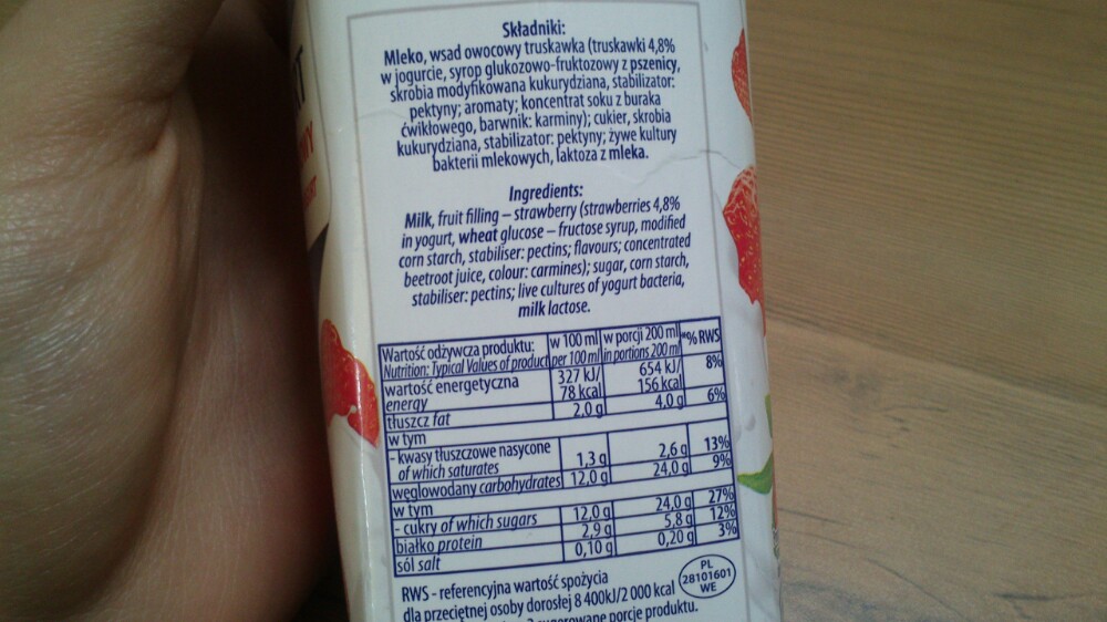 Jogurt Truskawkowy Milko 