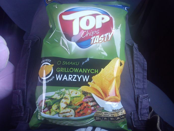 Chipsy o smaku grillowanych warzyw Top Chips Tasty biedronka