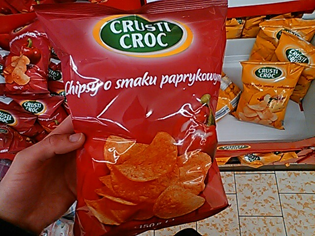Chipsy o smaku paprykowym, CRUSTI CROC 