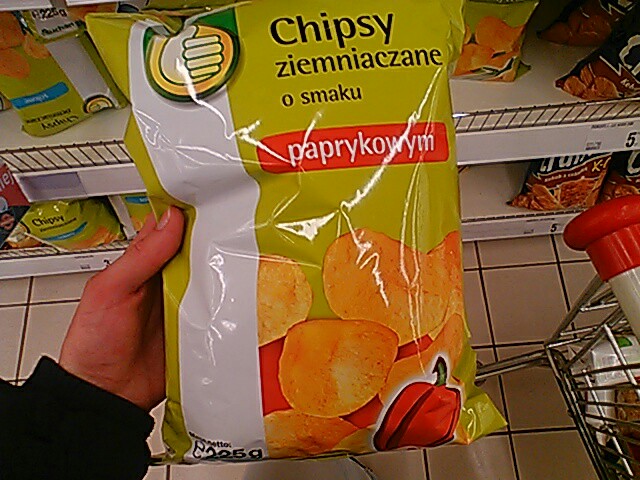 Chipsy ziemniaczane o smaku paprykowym, Auchan 
