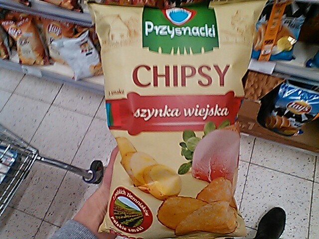 Chipsy ziemniaczane o smaku szynki, Pszysnacki tesco