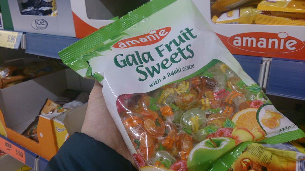 Cukierki Gala Fruit z nadzieniem wieloowozowym - amanie lidl