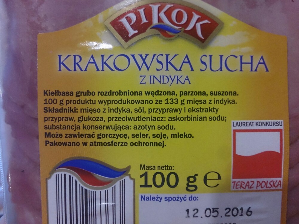 Krakowska sucha z indyka Pikok lidl
