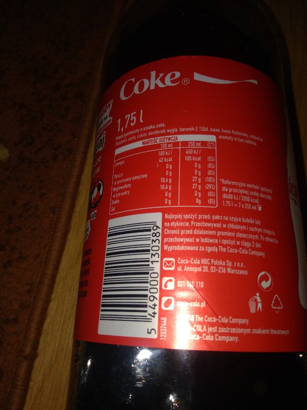 Coca Cola - 1,75L 