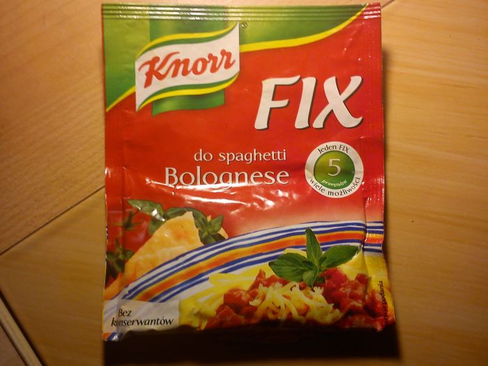 Fix do spaghetti Bolognese Knorr 