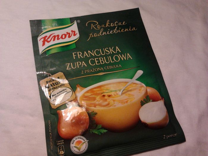 Francuska zupa cebulowa z prażoną cebulką Knorr 