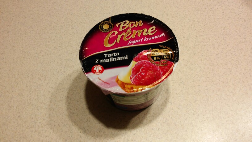 Jogurt kremowy o smaku tarty z malinami - Bon Creme 