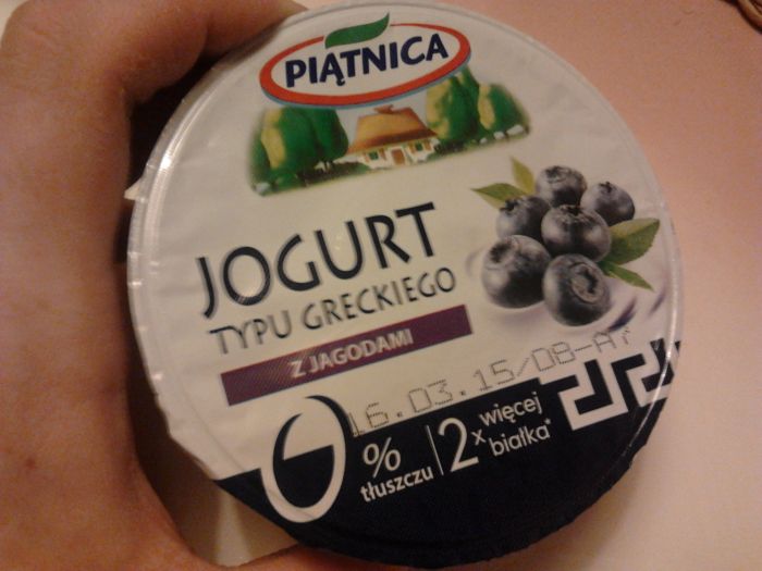 Jogurt typu greckiego z jagodami Piątnica 