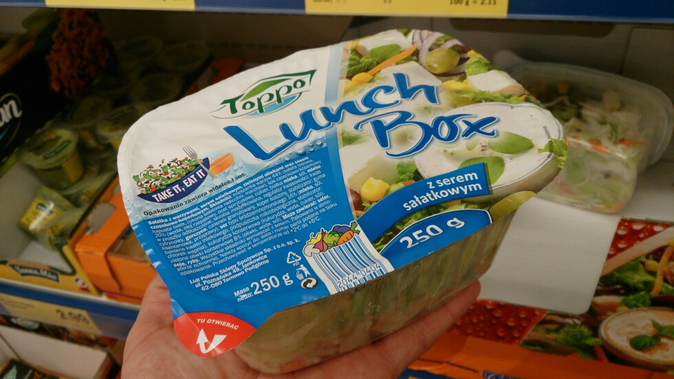 Lunch Box z serem sałatkowym Toppo lidl