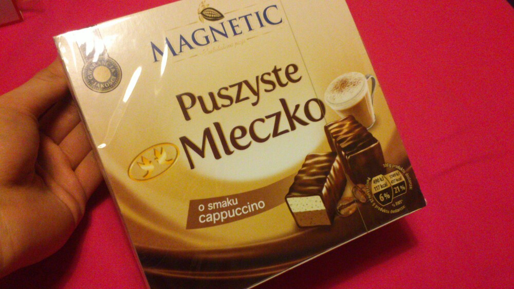 Puszyste Mleczko o smaku cappuccino Magnetic biedronka