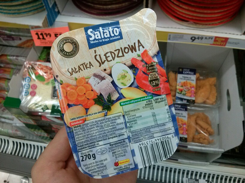 Salato Sałatka śledziowa biedronka