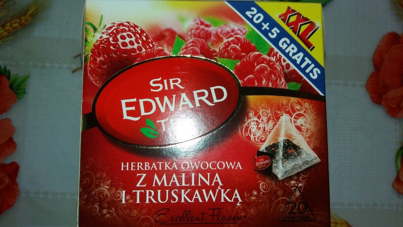 Sir Edward Tea - herbatka owocowa z maliną i truskawką lidl