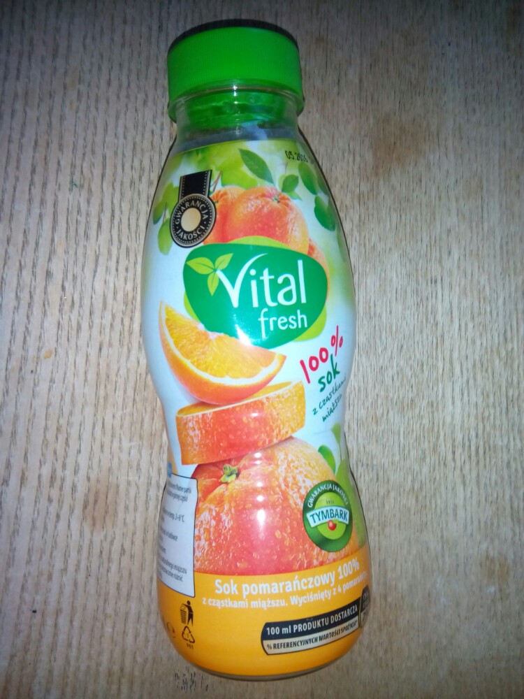 vital fresh sok pomarańczowy 100% 