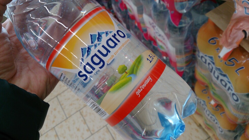 Woda Saguaro o smaku pomarańczowym lidl